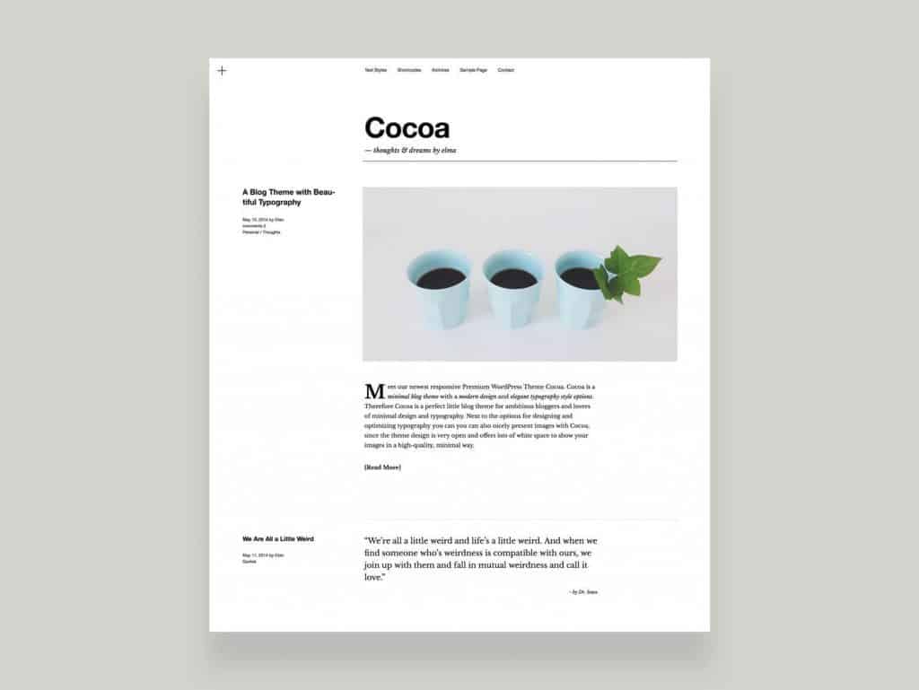 Elmastudio Cocoa WordPress Theme