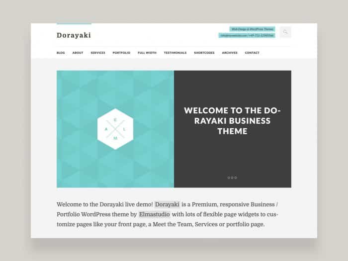 Product Image - Elmastudio Dorayaki WordPress Theme 1.0.13