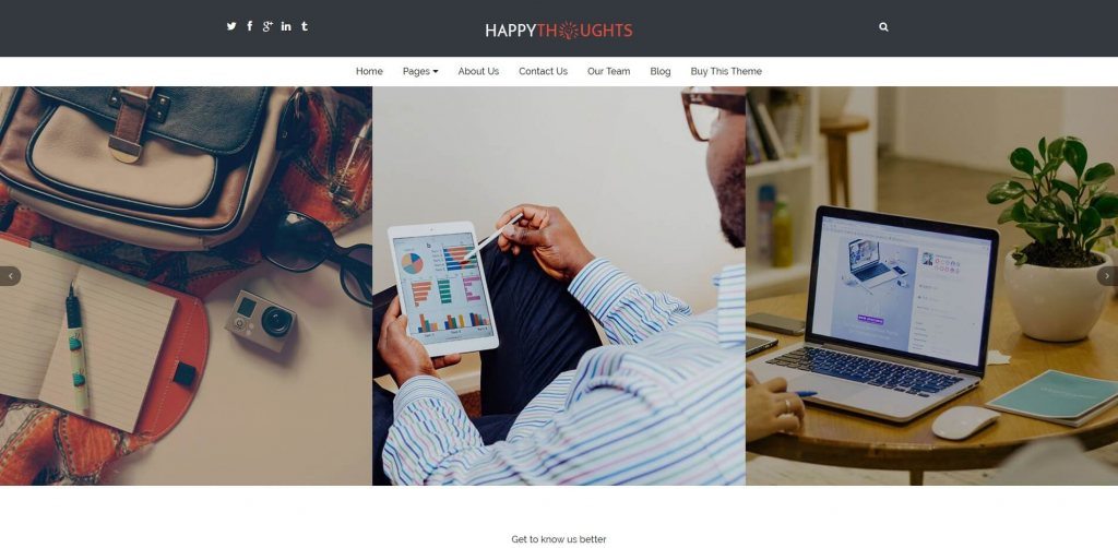 CyberChimps Happy Thoughts WordPress Theme