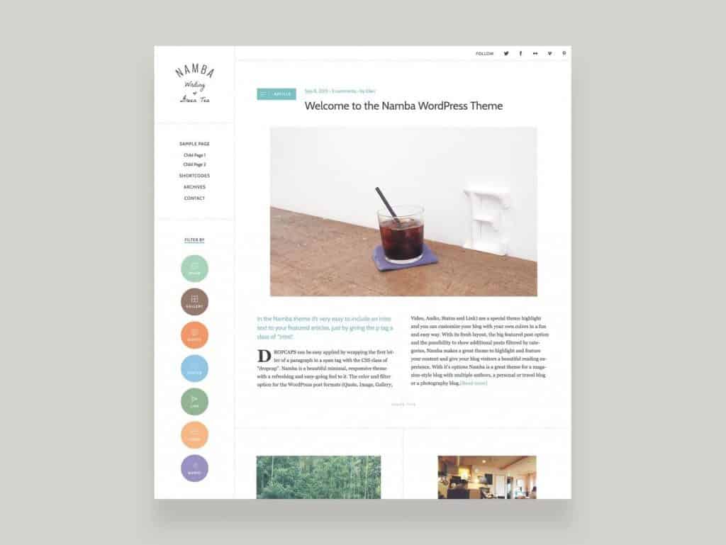 Elmastudio Namba WordPress Theme