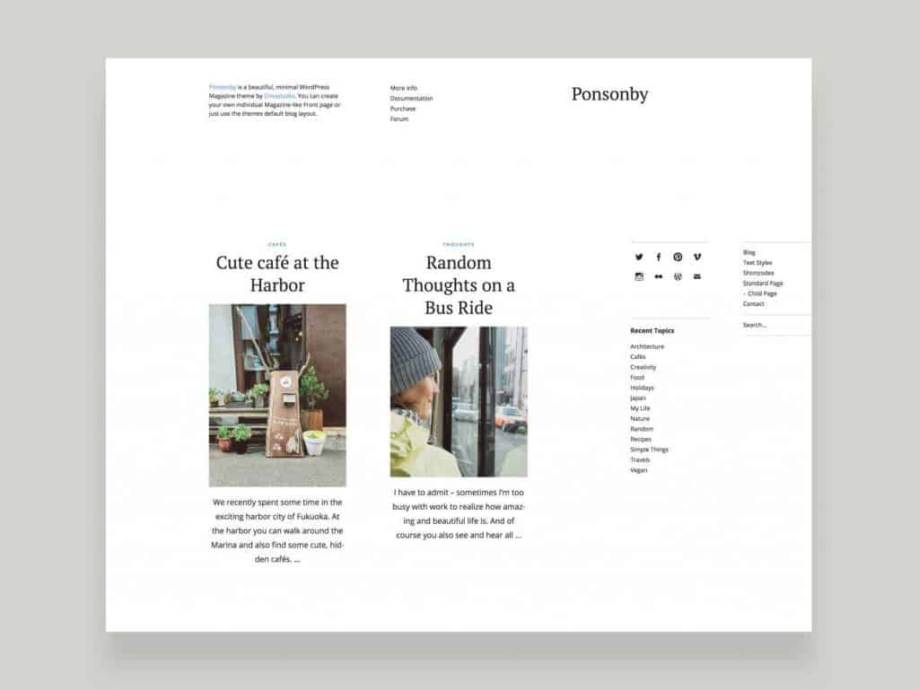Elmastudio Ponsonby WordPress Theme