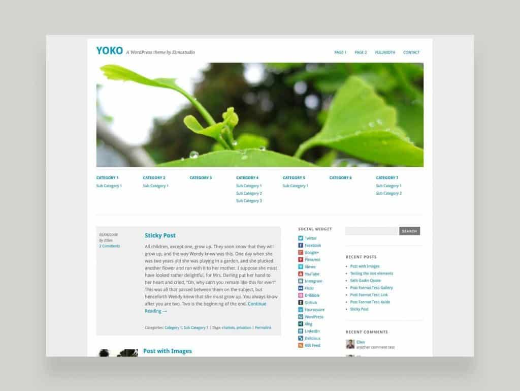 Elmastudio Yoko WordPress Theme