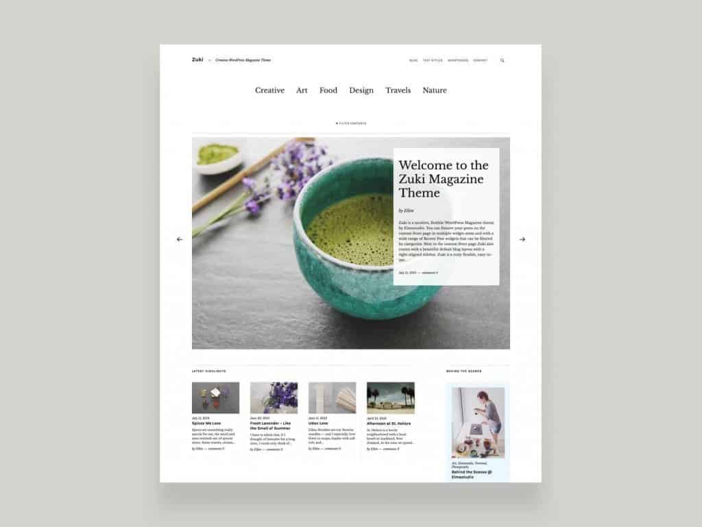 Elmastudio Zuki WordPress Theme