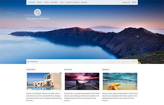 CSSIgniter Aegean Resort WordPress Theme