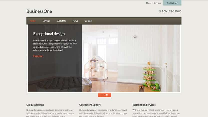CSSIgniter BusinessOne WordPress Theme