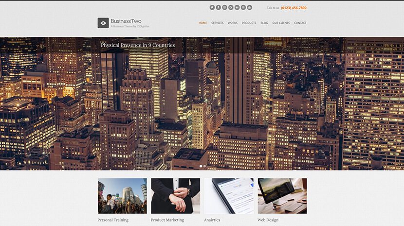 CSSIgniter BusinessTwo WordPress Theme