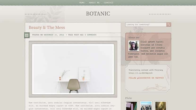CSSIgniter Botanic WordPress Theme