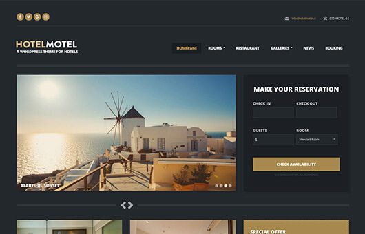 CSSIgniter HotelMotel WordPress Theme