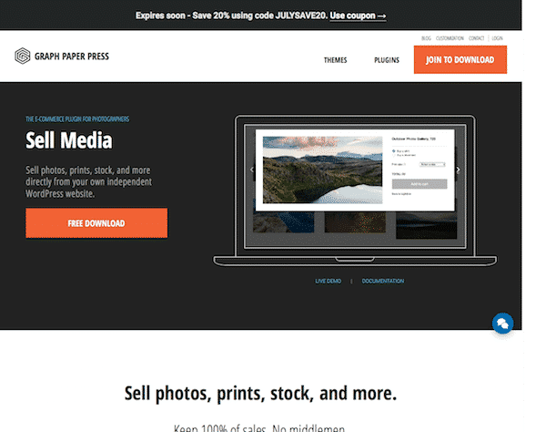 Graph Paper Press Sell Media WordPress Plugin