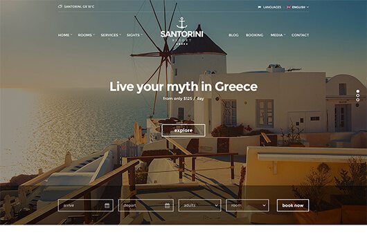 CSSIgniter Santorini Resort WordPress Theme 1.11.2