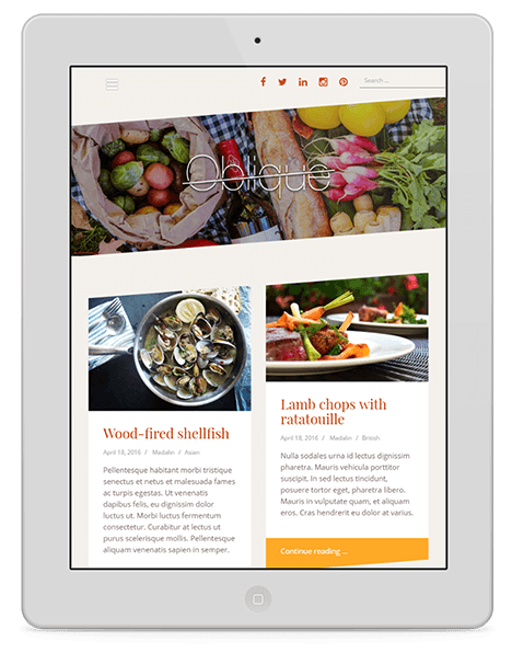 Oblique Pro WordPress Theme