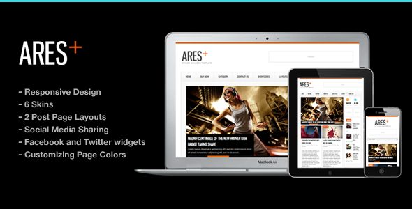 Ares Blog Magazine Newspaper Template