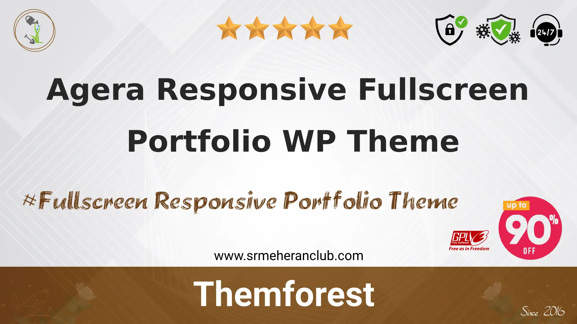 Agera Responsive Fullscreen Portfolio WP Theme — Theme by Themeforest