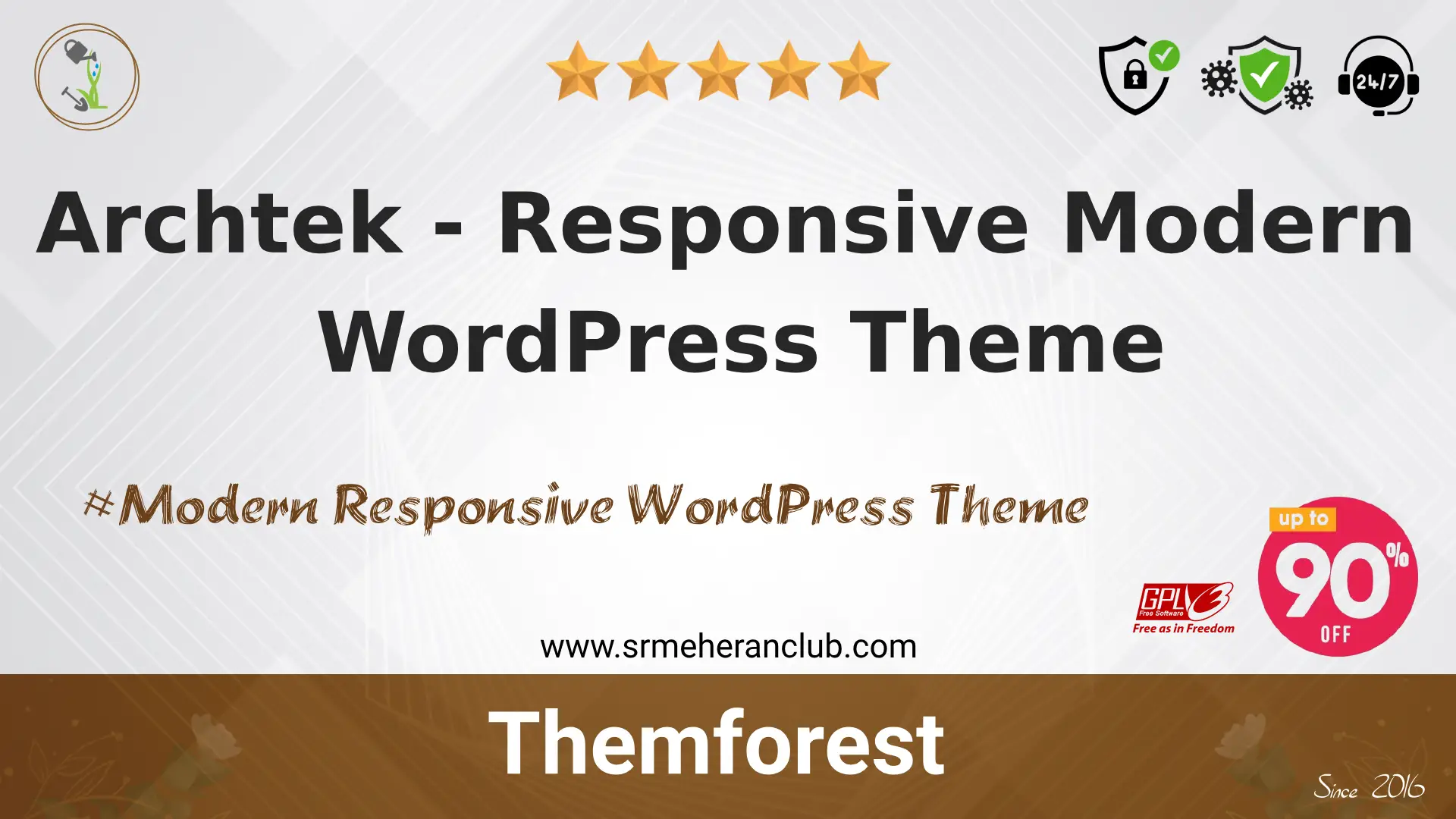 Archtek – Responsive Modern WordPress Theme — Theme by Themeforest