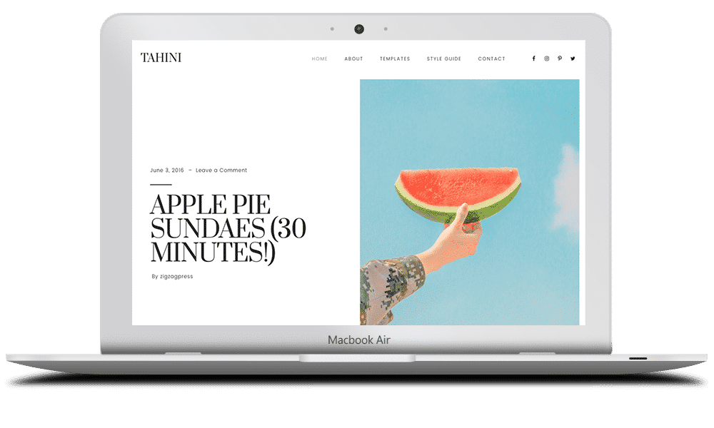 ZigZagPress Tahini WordPress Theme