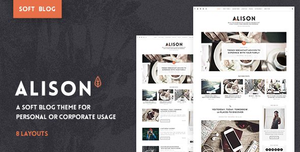 Product Image - Anne Alison – Soft Personal Blog Theme 1.2.0 Product Image - Anne Alison – Soft Personal Blog Theme 1.2.0
