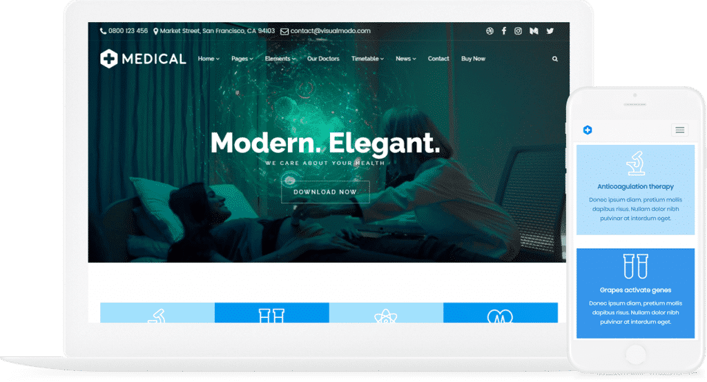 VisualModo Medical WordPress Theme