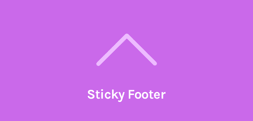 OceanWP Sticky Footer Addon