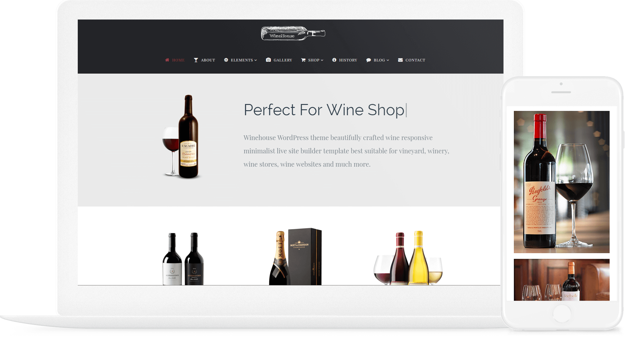 VisualModo Winehouse WordPress Theme