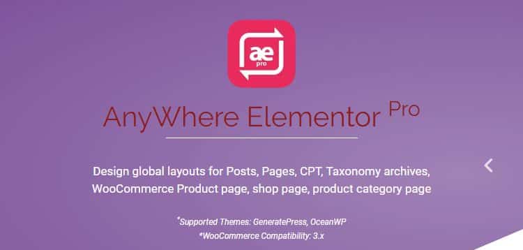 AnyWhere Elementor Pro WordPress Plugin 2.26