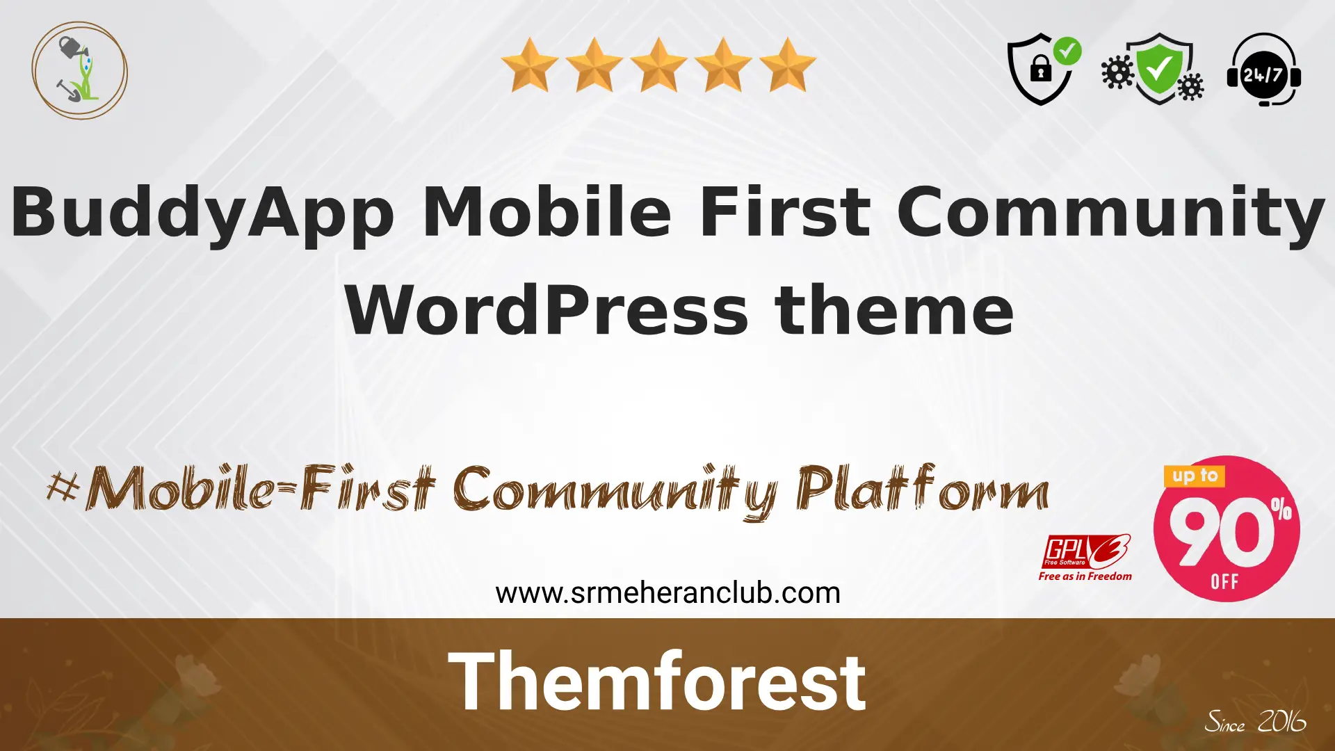 BuddyApp Mobile First Community WordPress theme — Theme by Themeforest