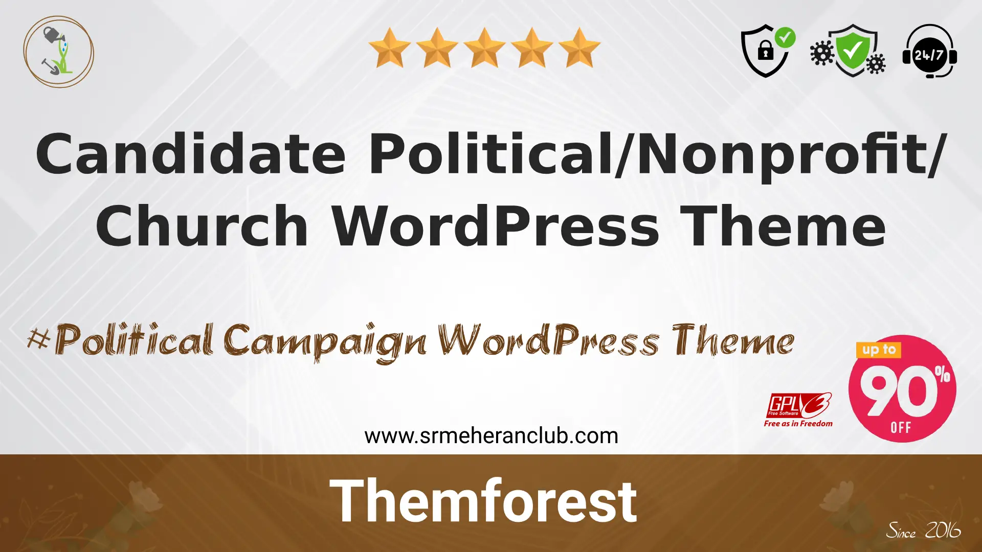 Candidate Political/Nonprofit/Church WordPress Theme
