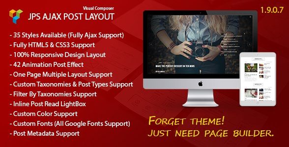 JPS Ajax Post Layout Addon For Visual Composer 1.9.0.9