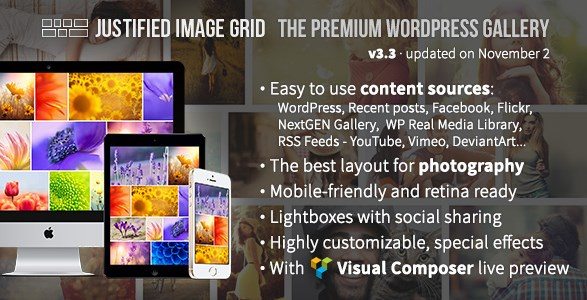Product Image - Justified Image Grid Premium WordPress Gallery 4.7 Product Image - Justified Image Grid Premium WordPress Gallery 4.7