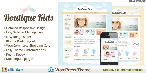 Boutique Kids Creative WordPress Theme