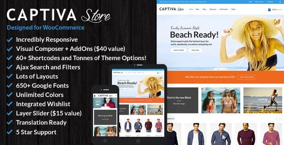 Captiva Responsive WordPress WooCommerce Theme