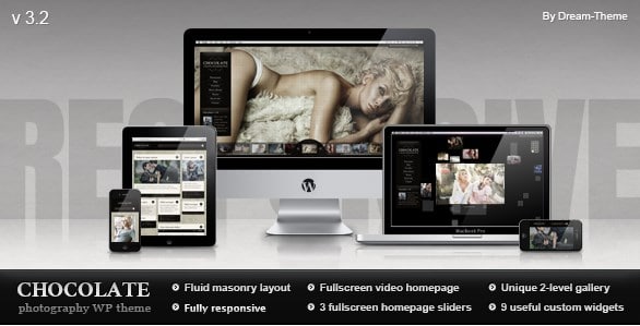 Chocolate WP Responsive Photography Theme