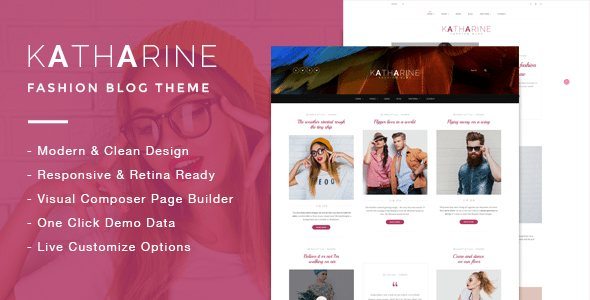 Katharine Modern Fashion Blog WordPress Theme