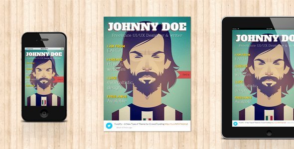 Product Image - BookCard 3D Folded vCard WordPress Theme 4.8.5