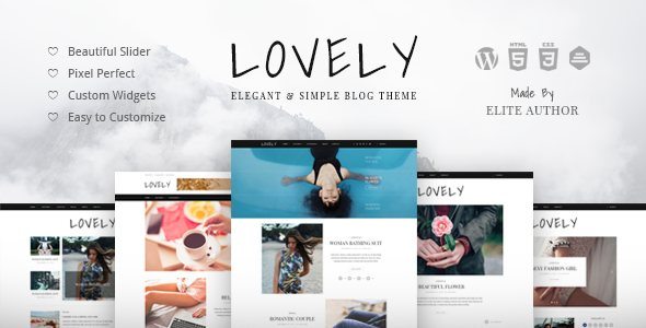 Lovely Elegant Simple Blog Theme