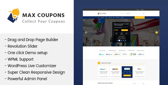 Product Image - Max Coupons Couponry Deals WordPress Theme 1.2.2