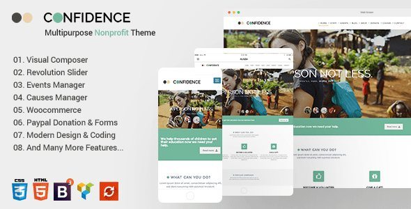 Confidence Multipurpose Nonprofit WordPress Theme