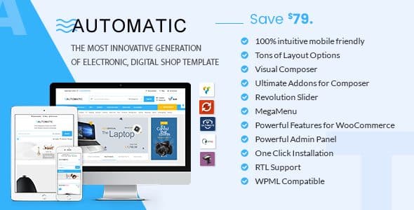 Automatic WooCommerce Theme for Electronic