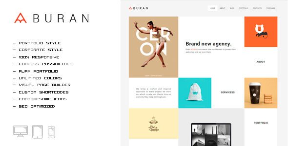 BURAN Smart Portfolio and Business Theme