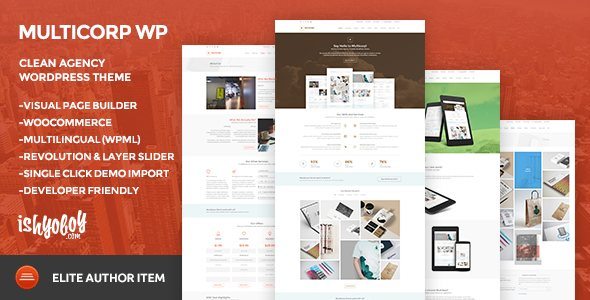 Multicorp WP Clean Agency WordPress Theme