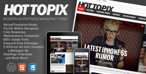 Product Image - Hot Topix – Modern WordPress Magazine Theme 3.3.1