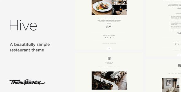 Hive Restaurant Cafe WordPress Theme