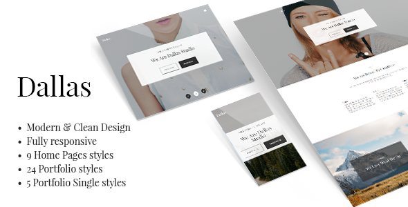 Dallas Minimal Portfolio Business WordPress Theme