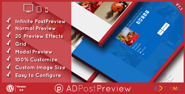 AD Post Preview Wordpress Plugin