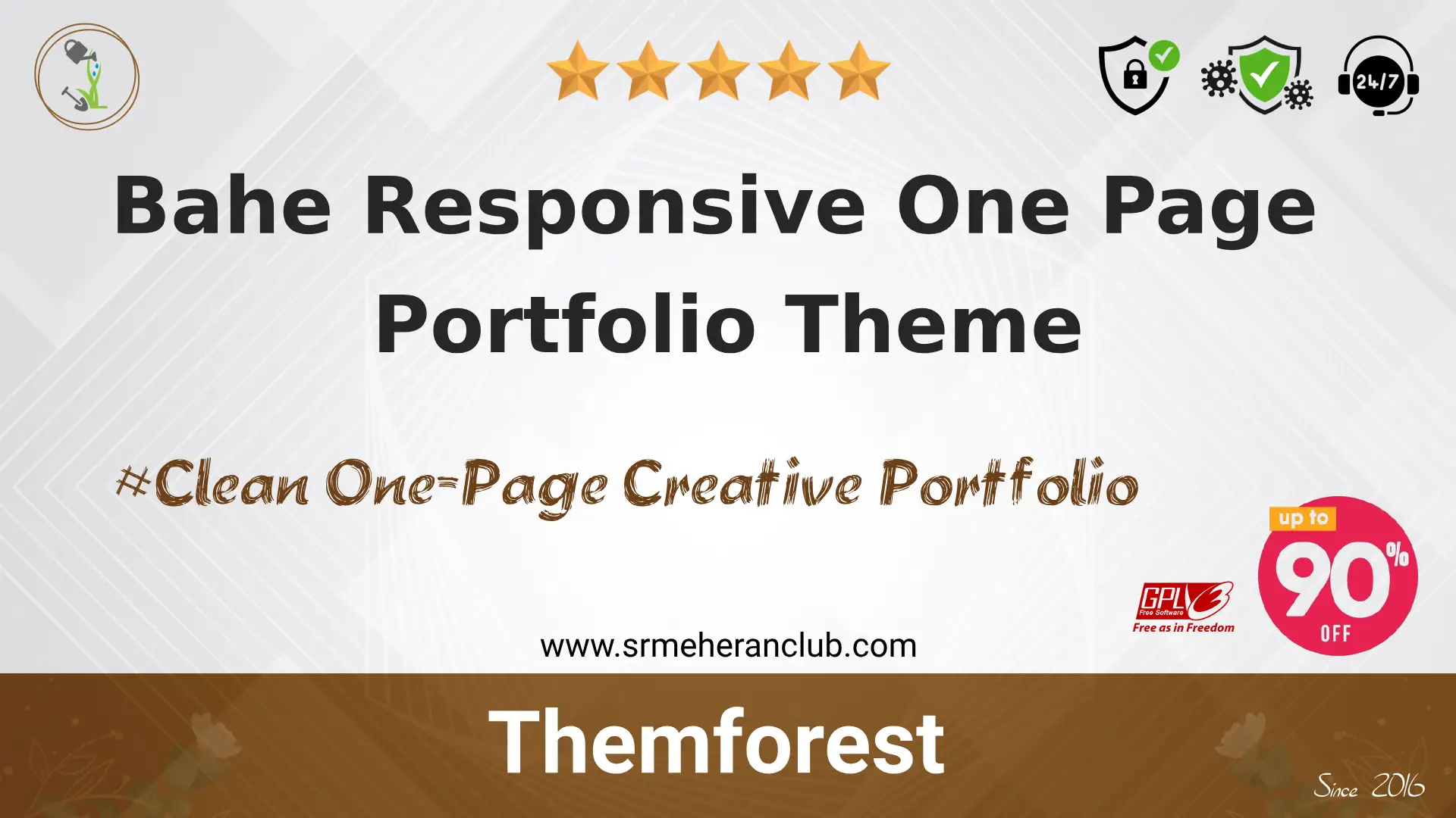 Bahe Responsive One Page Portfolio Theme