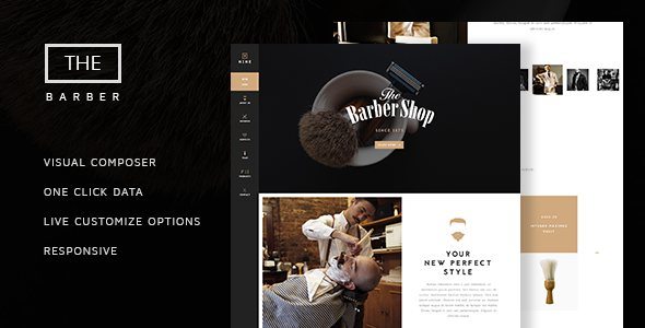 The Barber Shop - One Page Theme For Hair Salon