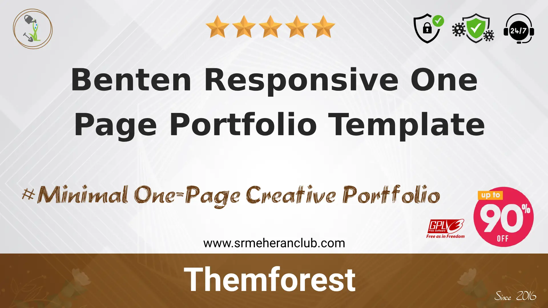 Benten Responsive One Page Portfolio Template