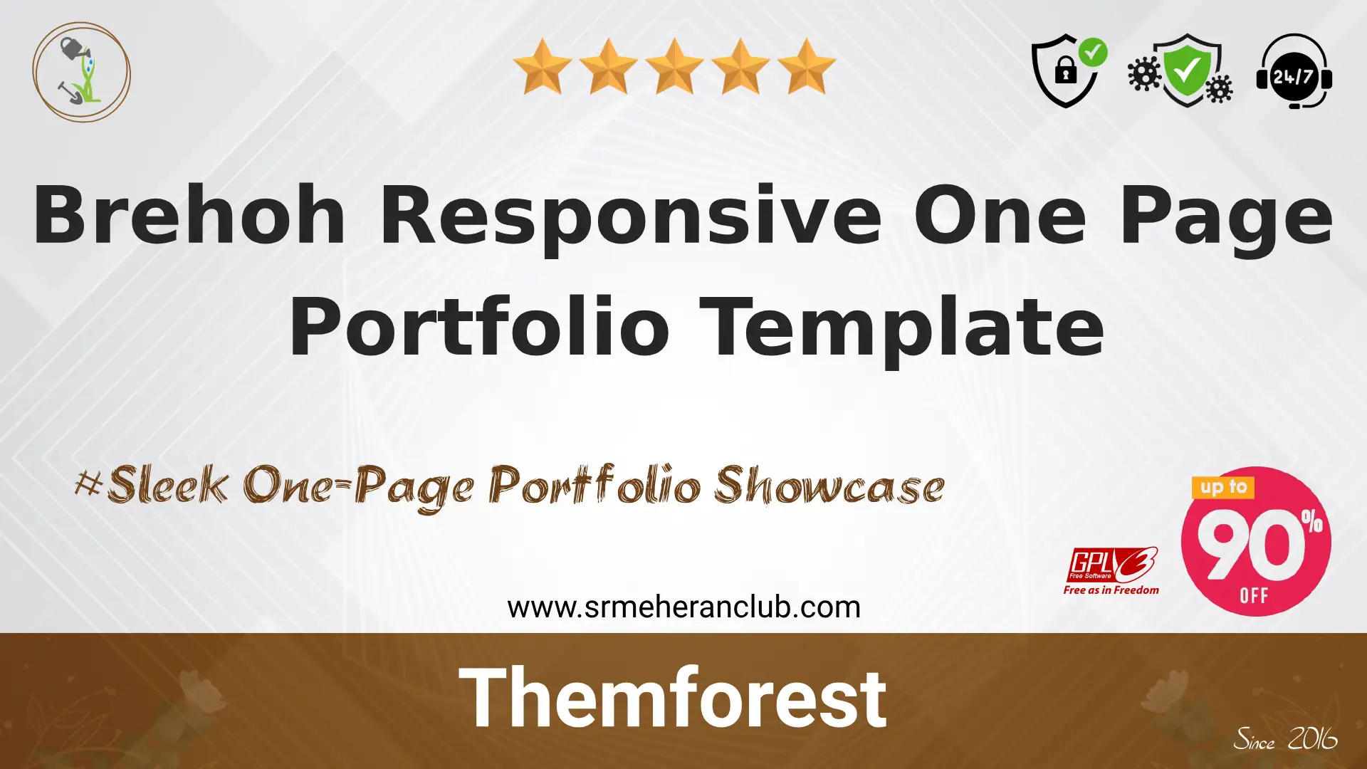 Brehoh Responsive One Page Portfolio Template — Product by Themeforest