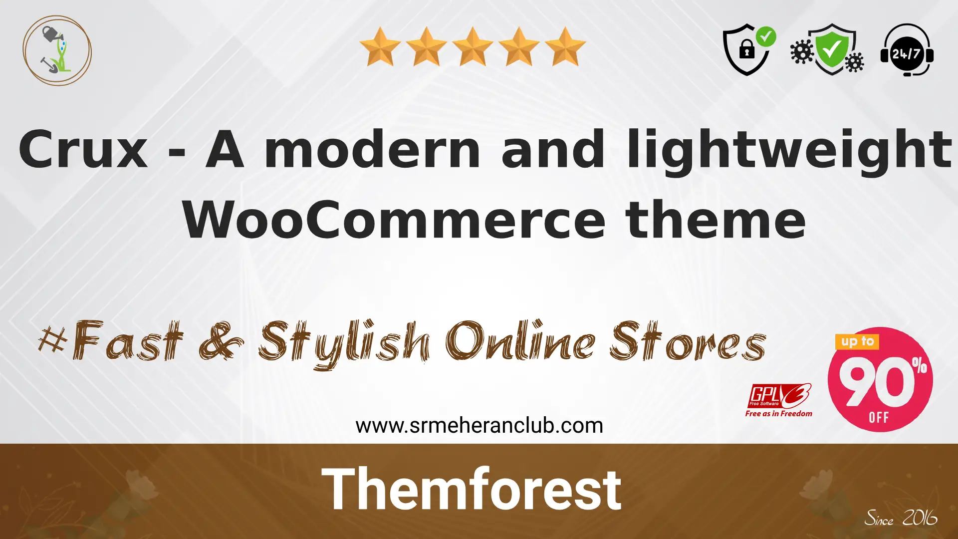 Crux – A modern and lightweight WooCommerce theme — Theme by Themeforest