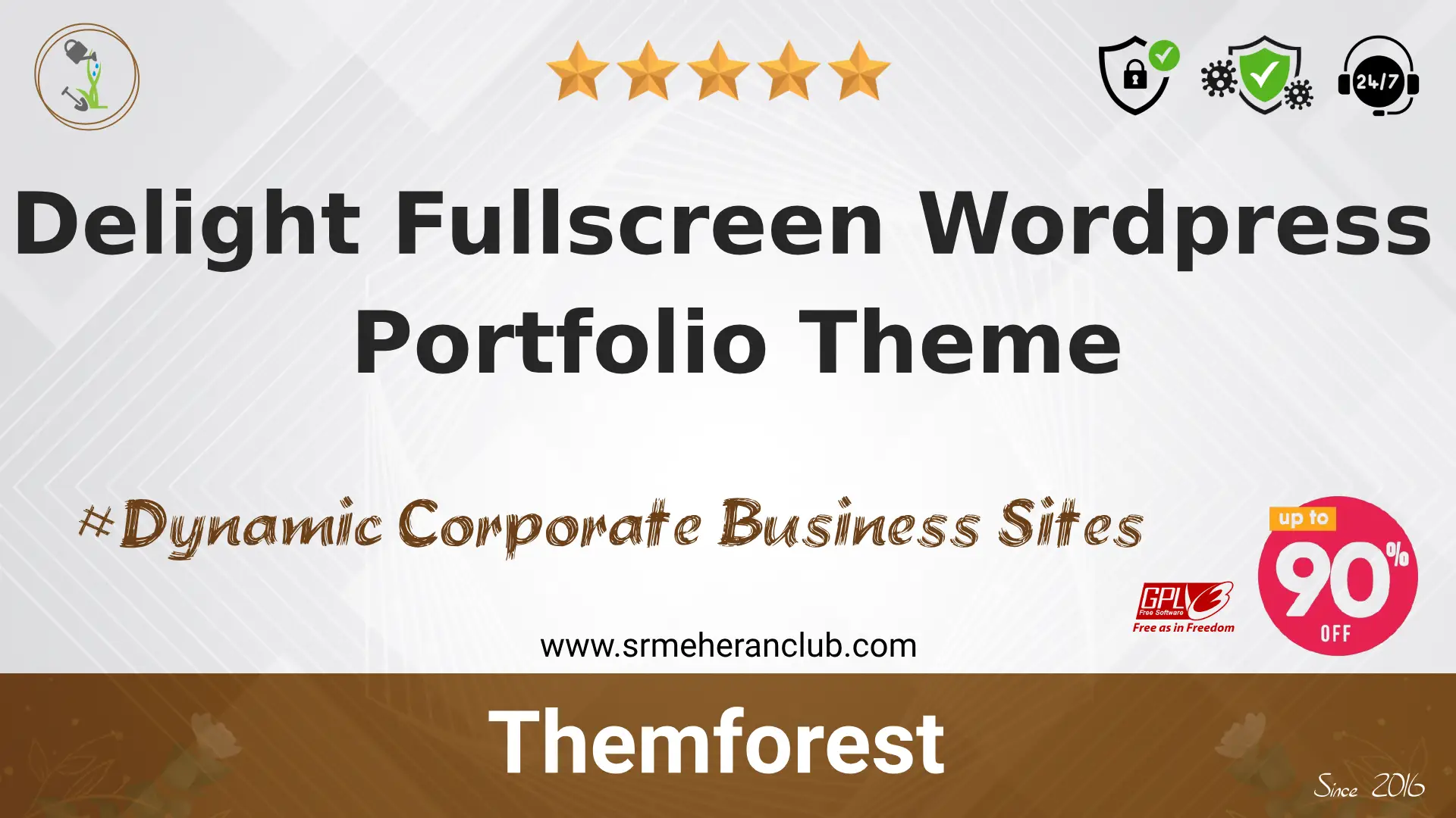 Delight Fullscreen WordPress Portfolio Theme — Theme by Themeforest
