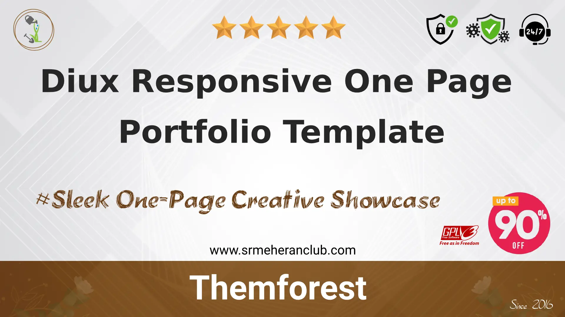 Diux Responsive One Page Portfolio Template